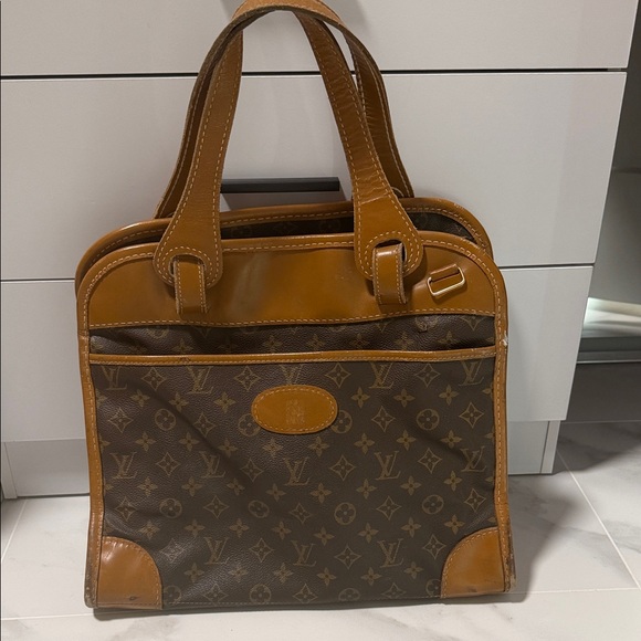 Louis Vuitton Other - Louis Vuitton Tan and Brown Monogram Briefcase VINTAGE